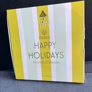 Musee Happy Holidays Shower Steamers 4 Count